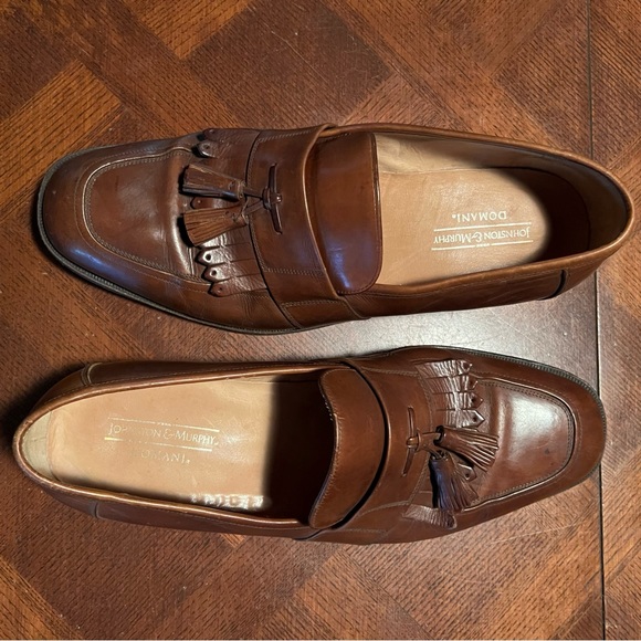 JOHNSTON & MURPHY DOMANI ITALIAN MEN’S LEATHER DRESS SHOES - Picture 9 of 14